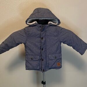 Little Me 18M Winter Coat Sherpa Fleece Lined